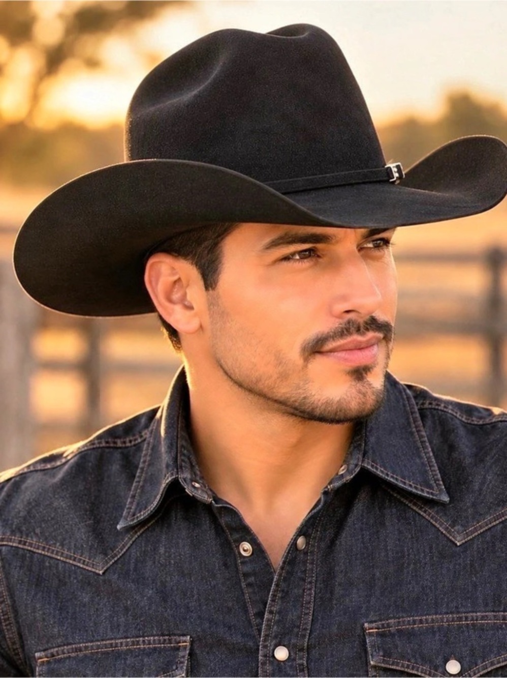 Texas Country Black Western Cowboy Hat Size 6 7/8 NWT